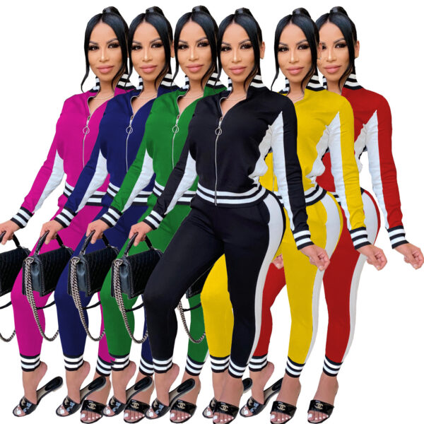 Women's Sportswear Two-piece Running Suit Jacket - Image 10