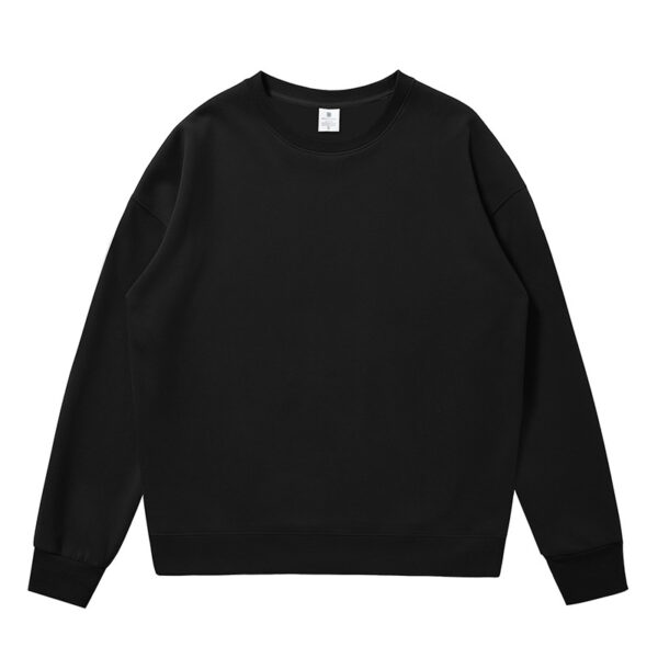 Non-gender Earth Color Round Neck Sweater - Image 10